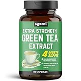 Agami Green Tea Capsules | 4 Month Supply | 7500mg Strength | Energy & Metabolism Support | 20:1 Extract - 120 Capsules