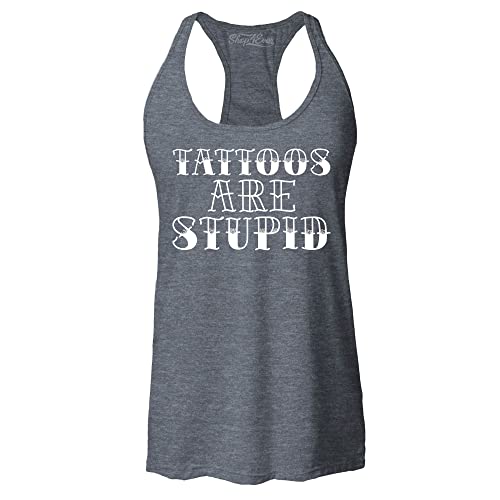 Débardeur humour Tattoos are Stupid idéal pour vos sorties décontractées d'été