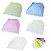 Bebester - Copertura in rete per alimenti, 5 pezzi, 17,8 cm, a tenda, pieghevole, per esterni e picnic, riutilizzabile, per tenere lontani mosche, insetti e zanzare