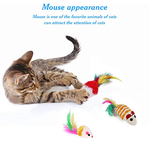 Conjunto de brinquedos para animais de estimação Adaskala, usado para vários brinquedos de gato inte