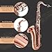 EASTROCK Tenor Saxophone Red Antique Copper B Flat Tenor Sax Professional Tenor Saxophone for Beginners Students and Musicians with Carrying Case,Mouthpiece,Reeds,Cleaning Kit,Neck Strap