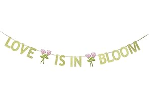 Love is in Bloom with Hearts Banner