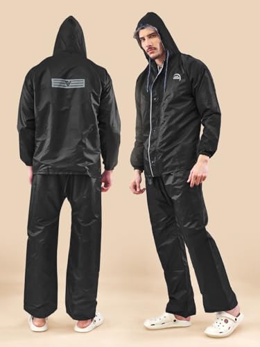 Image of LUX VENUS Reversible Rain Coat for Men.