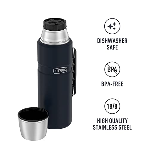 THERMOS King: Botella aislada de 68 oz, azul medianoche