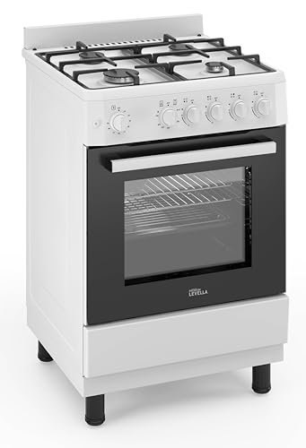 PremiumLevella 24" Gas Range with 4 Burners and 2.7 Cu. Ft. Oven Capacity (White)