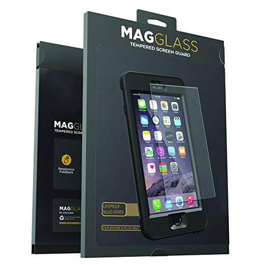 Magglass Screen Protector for Lifeproof Nuud iPhone 6 Plus Case Custom Tempered Glass, Case Not Included