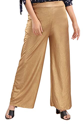 Image of DREAM & DZIRE Dark Golden Palazzo for Women in All Plus Size and Small Size.(7XL)