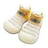Baby First-Walking Schoenen 1-3 Jaar Kid Schoenen Trainers Antislip Katoen Rubber Strepen Ademend Leren Sokken Schoenen
