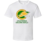 California Golden Seals Hockey Team Retro Hockey T Shirt XL White