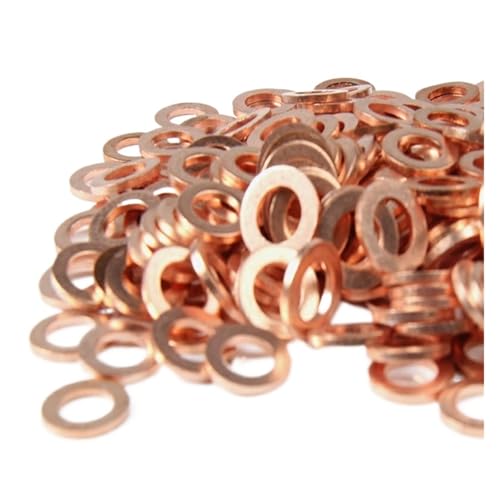 Bagues d'étanchéité en cuivre M4 à M18 assortiment de 30 rondelles plates pour bouchon de vidange