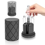 GFYYBKJ 3mL Cartridge Holder with Purge Tower, Travel Pen Cartridges Purge and Fill Station, Only Use For 3mL Pen Cartridges/Vial(12mm X 64mm), Cartridge Storage, Protective Case(Grey02)