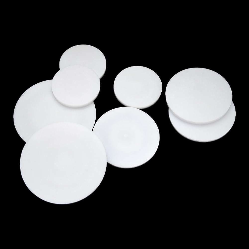 Juntas redondas de PTFE sólido de alta temperatura (10-100 mm x 1-3 mm) - 10 arandelas de sellado de PTFE blancas for aplicaciones industriales(70MM*1.5MM)