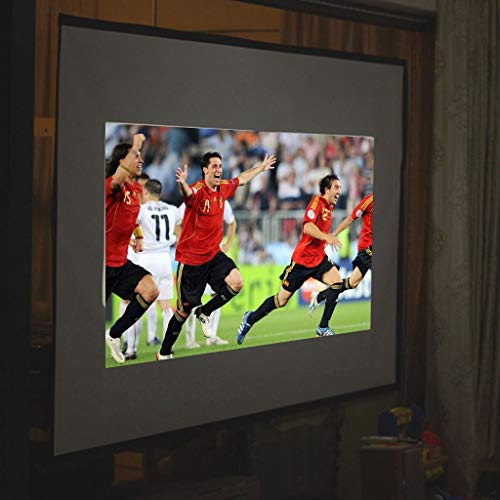 Pantalla portátil de proyección 100 pulgadas 16:9 tela blanca miniatura 4