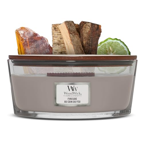 Candela WoodWick Profumata Fraser Fir - Stoppino Scoppiettante Come Camino