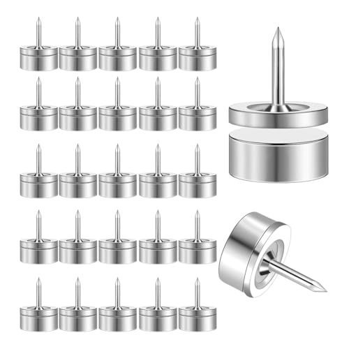 Kznifmk Chinches Magnéticos, Juego de 20, Tablones de Anuncios de Pared, Chinchetas Decorativas Resistentes, Kit para Colgar Cuadros