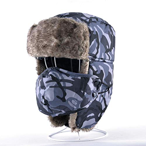 Bonnet russe camouflage pour randonnée et sports d'hiver