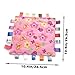Inchant Colorful Ribbons Baby Taggy Blanket Comforter appese Towel, Flower Shape Kids Toddlers Security Blanket