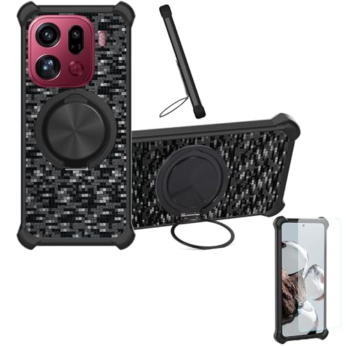 �Ή� Oppo Find X9 Pro �P�[�X Phone Case [1�� 9H+�d�x���� �K���X�t�B����][360°��]���X�^���h�A�}�O�l�b�g��]CX-11-HEI