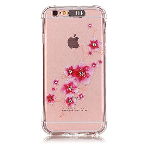 Urberry Iphone 6S PLUS Case, Iphone 6 PLUS Soft Case, Shock-proof Bling Diamond Butterfly Case for 5.5 inch Iphone 6PLUS/6S PLUS with a Screen Protector by Urberry