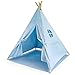 Produktbild Hej Lønne Tipi Zelt für Kinder mit Bodenmatte 120 x 120 x 150 cm - Kinderzelt für Drinnen - Spielzelt Kinder Tipi mit Bodendecke und Fenster - inkl. Beutel und Anleitung
