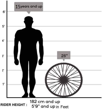 Image of KROSS Men's Viper 28T Bicycle Front Disc Brake 21 Speed Gear Men's Mountain Bike , 15+Years.