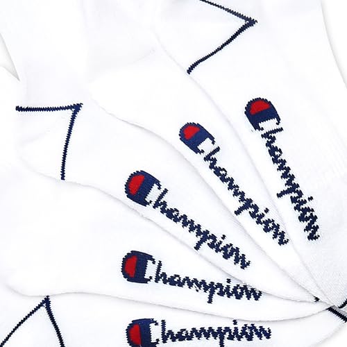 Image of Champion Men's Cushioned Crew Socks 5-Pack - Moisture-Wicking Athletic Crew Socks with Arch Support (Sizes 6-12)
