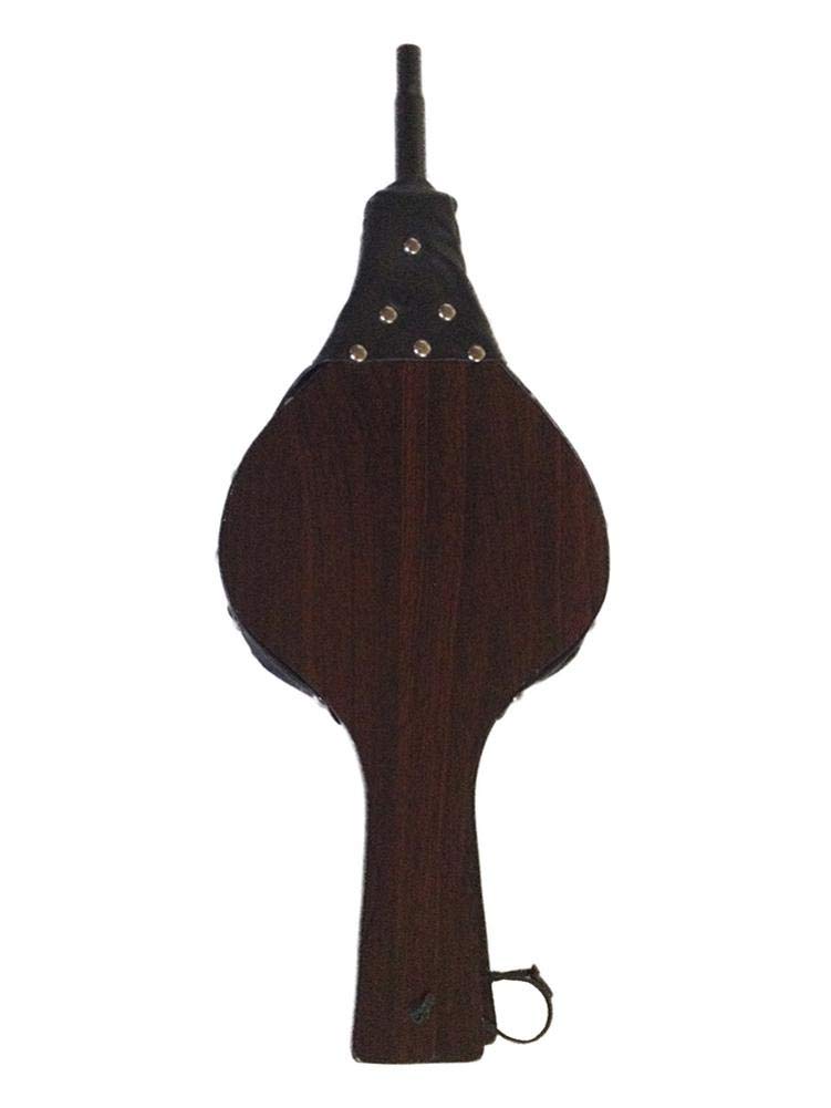 Soffietto in legno per camino, soffiatore manuale in legno, per barbecue, camino, ventilatore a mano, accessorio per camino, ventilatore per barbecue, camino, ventilatore marrone, con