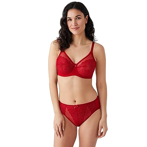 Image of Wacoal Women's Retro Chic Unlined Mesh Full Coverage Underwire Bra, 855186