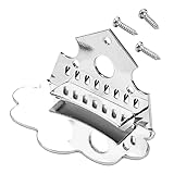 MAGICLULU Mandolinen Saitenhalter aus Edelstahl Wolkenförmiges Design Robustes Mandolinenzubehör Kleines Leichtes Instrumenten Saitenhalter für Folk Instrumente