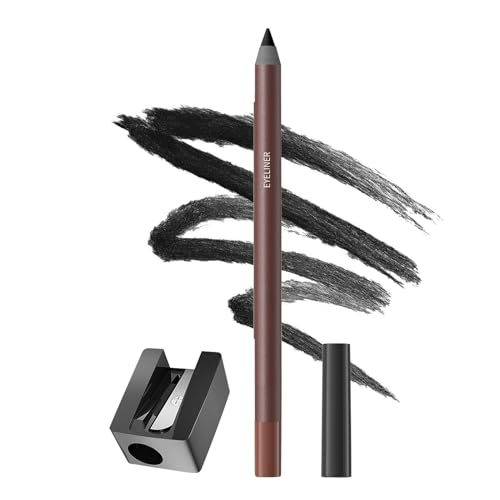 Lápices Delineador De Ojos, Lápiz Gel Con Sacapuntas, Delineador De Larga Duración Antimanchas Y Para Maquillaje Diario Femenino