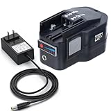 DTDBBFU 14.4V 6000mAh Replacement Lithium-ion Battery for Milwaukee 14.4V 48-11-1000 48-11-1014 48-11-1024 with a Fast Charger and Intelligent Display Function