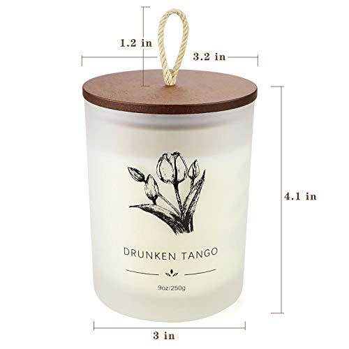 GonRo Candela Profumata, 250g Candela in Vetro