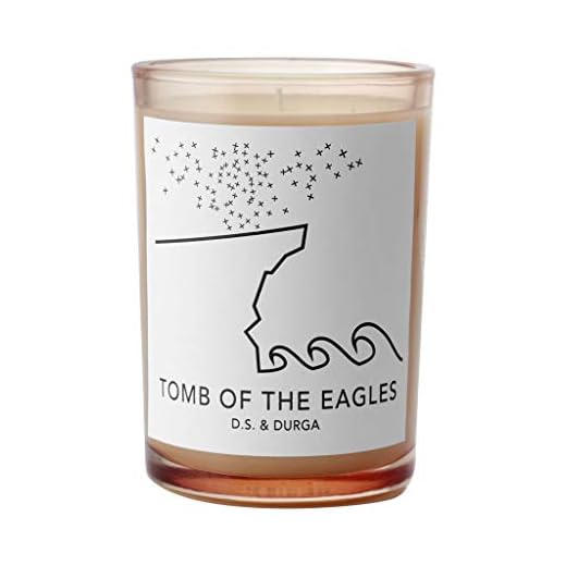D.S. & Durga Tomb of The Eagles Scented Candle | 60 Hour Burn Time | 7 oz | Luxury Scented Soy Wax Candles