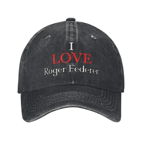 Gorra de cálida Gorra de béisbol Amorosa Roger Federer Gorras Retro de Hip Hop Ajustadas de Verano Hombres Femenina Logotipo Personalizado Senderismo Pesca Gorras de béisbol Ajustables Regalo