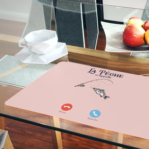 Napperons souples en liège rose finitions soignées lot de 4 grand format