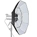 Produktbild Neewer 70 cm Faltbare Beauty Dish Achteckig mit zentraler Reflektorscheibe, Abnehmbarer vorderer Diffusor und Bowens Speed Ring für Monolicht Studio Blitz in Portrait und Veranstaltungsfotografie