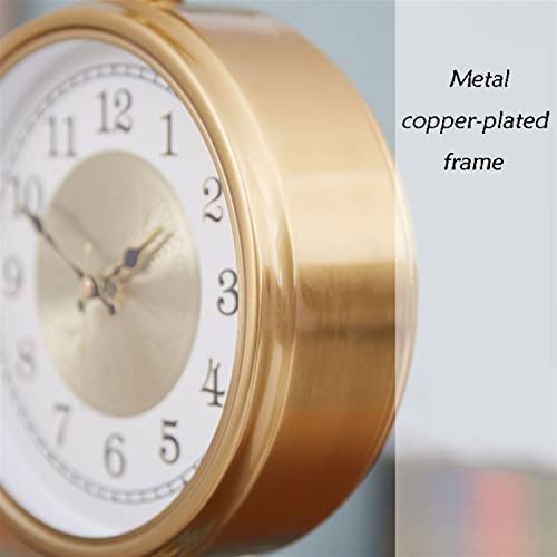 Reloj de sobremesa de cerámica retro y adornos de reloj de mesa de estilo americano 5