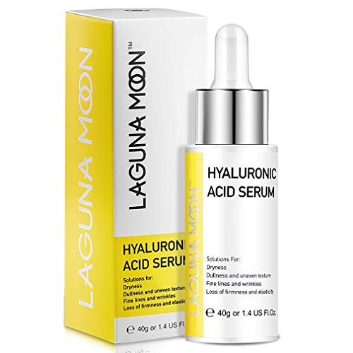 Lagunamoon Sérum Visage avec Acide Hyaluronique, Sérum Visage Nourrissante, Anti taches et Anti vieillissement, 40g Cover