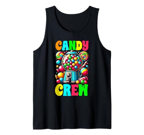 Candy Crew - Decoración colorida para amantes de los dulces Camiseta sin Mangas
