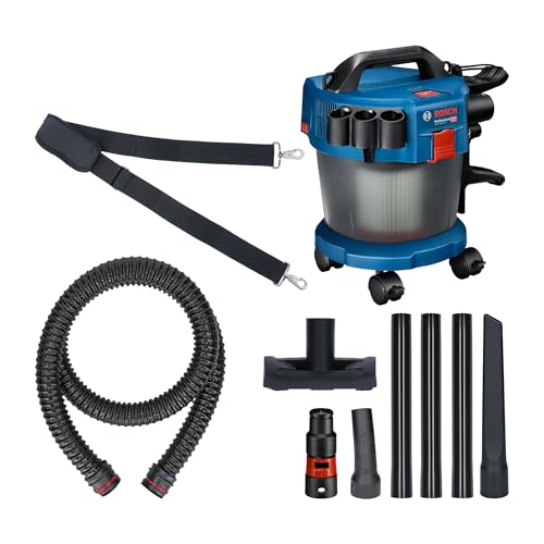 Bosch Professional 18V System Industriestaubsauger Gas 18V-10 L (ohne Akku, 1,6 m Schlauch, 3 Verlängerungsrohre, im Karton)