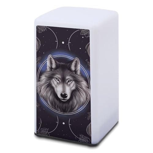 Lampe de bureau petite taille à piles intensité réglable loup maison