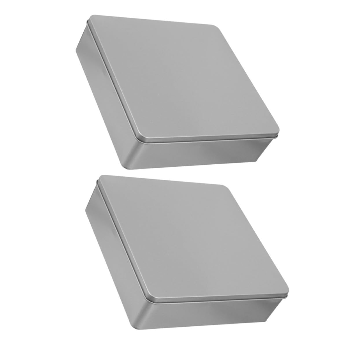 Latas de metal para galletas grandes, cajas metálicas con tapa USHOBE para guardar regalos