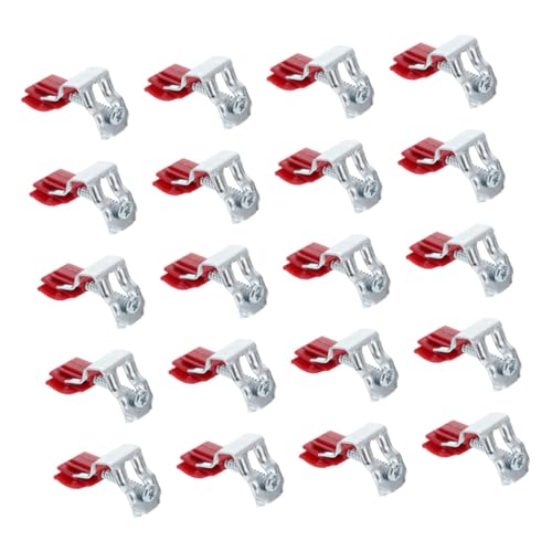 jojofuny 20 piezas Clips de Fijación para Fregadero de Cocina Accesorios Resistentes para Montaje de Lavabo Grapas de Sujeción Duraderas para Mueble Fregadero Instalación Segura y Práctica