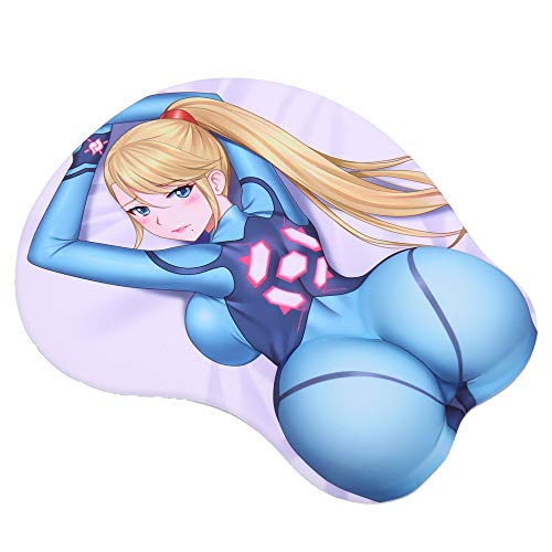 Boo Ace Aran Metroid Samus3D Mousepads Anime Mouse Pads With Wrist Rest 2Way Skin (Aran 1) #TOP2
