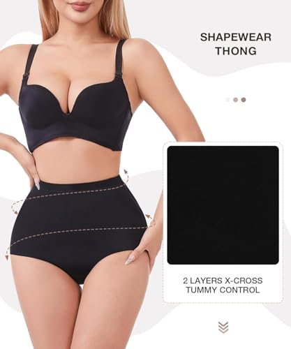 Image of Dulchany Tummy Control Shapewear Panties for Women Body Shaper Underwear Girdle Panty