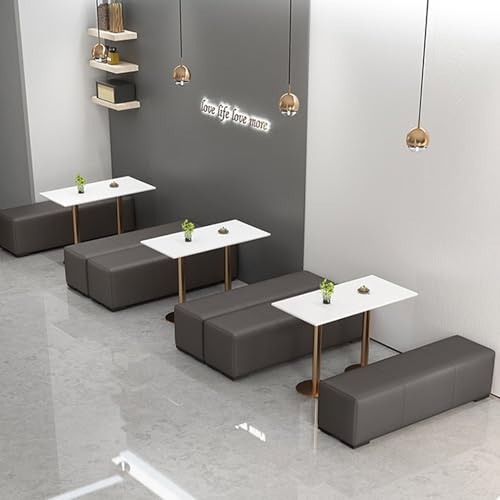 Repose-pieds cuir confortable banc de lit et d'entrée avec métal