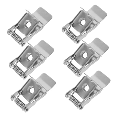 TOBBOMEY 6個 高硬孔ダウンライト用スプリングクリップ 埋め込み照明器具固定具 スポットライト パネルライト対応 簡単取付で照明の安定保持