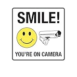 ION Graphics Magnet Smile You’re On Camera Magnetic Vinyl Shop Window CCTV 5' Car Magnet Bumper Sticker