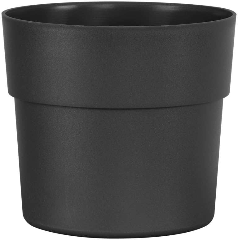 Blooming Weather Liv Pot Eco-Friendly Recycled Plastic (Anthracite, 16 cm ⌀)