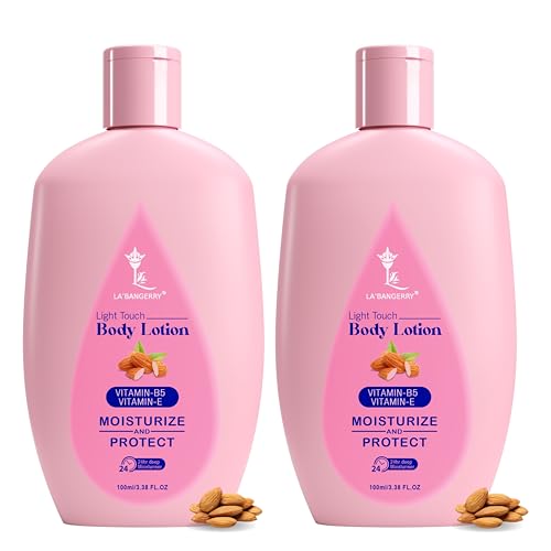 Image of LA'BANGERRY Light Touch Body Lotion with Vitamin B5 & Vitamin E | 24-Hour Moisturize & Skin Protection | Fast Absorbing, Non-Greasy | (100 ml*2)